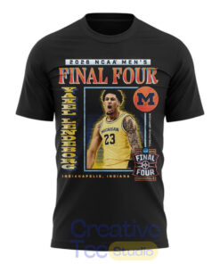 Michigan Wolverines Men’s Basketball Campus Ink Yaxel Lendeborg Final T-Shirt