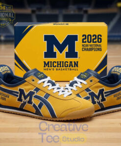 Michigan Wolverines Men’s Basketball Champions 2026 Tiger Shoes