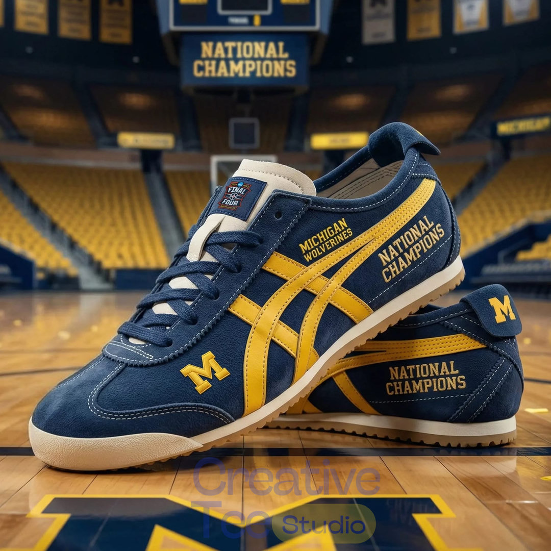 Michigan Wolverines Men’s Basketball Champions 2026 Tiger Shoes Michigan Wolverines Men’s Basketball Champions 2026 Tiger Shoes