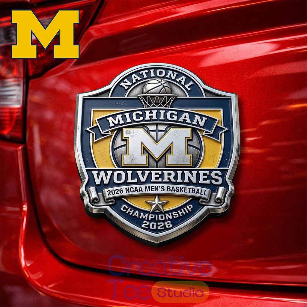 Michigan Wolverines Premium NCAA Men’s Basketball National Campion 2026 Car Name Badge Michigan Wolverines Premium NCAA Men’s Basketball National Campion 2026 Car Name Badge