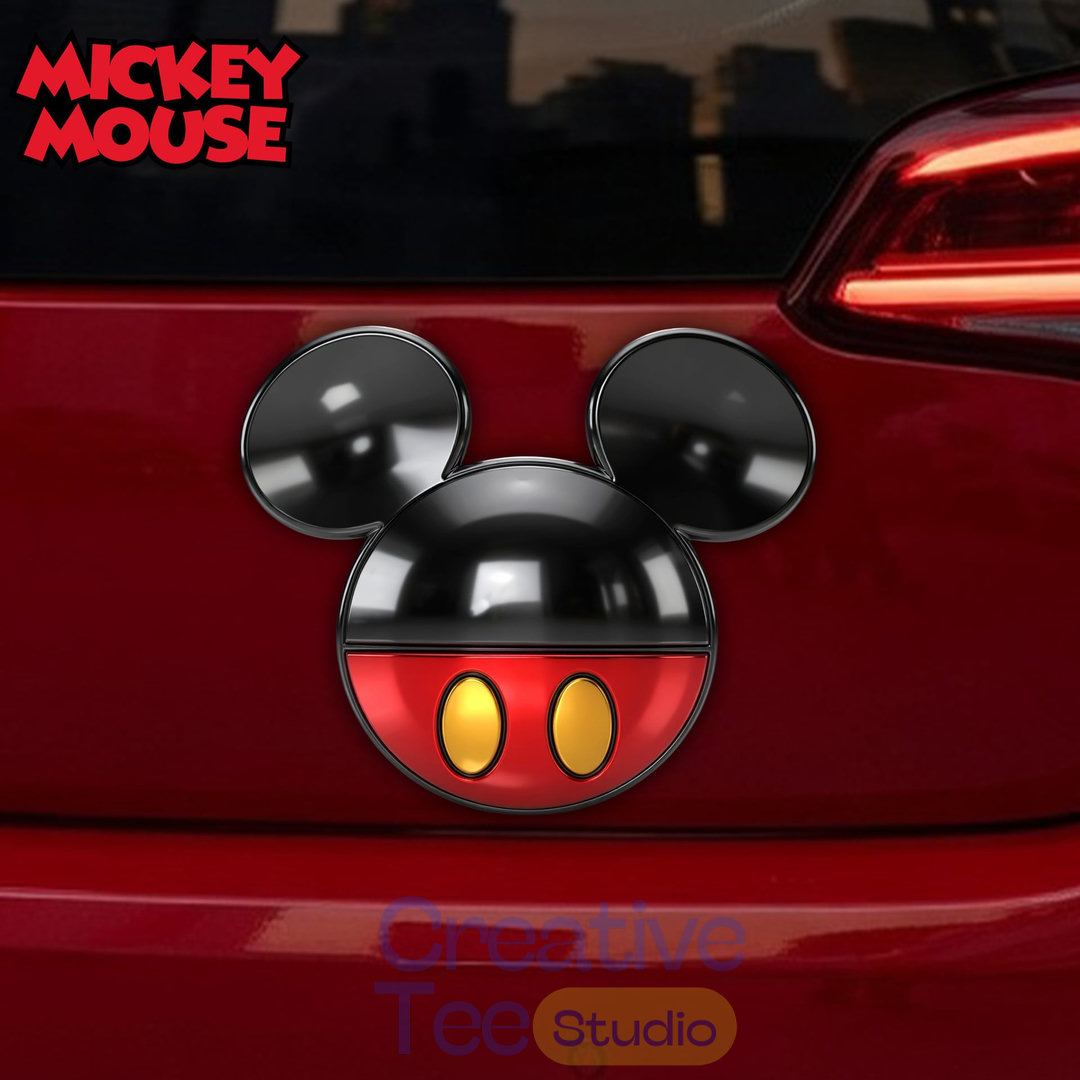 Mickey Mouse Premium 3D Car Name Badge Mickey Mouse Premium 3D Car Name Badge