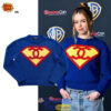 Milly Alcock Chanel Superman Sweater At Cinemacon