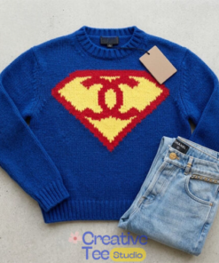 Milly Alcock Chanel Superman Sweater At CinemaCon