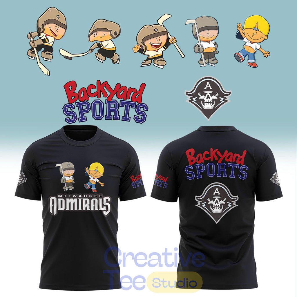 Milwaukee Admirals Backyard Sports Night Hoodie Milwaukee Admirals Backyard Sports Night Hoodie