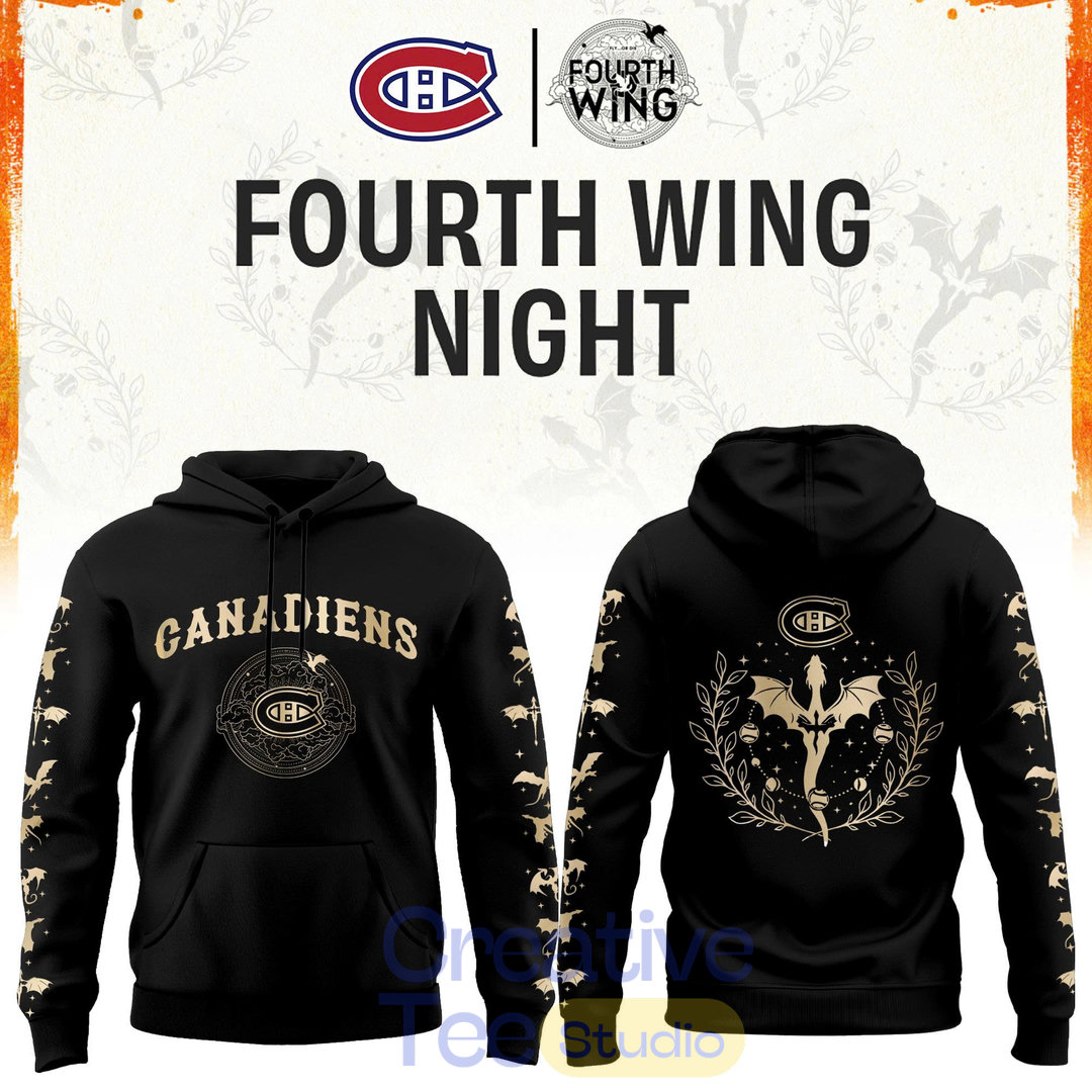 Montreal Canadiens Fourth Wings Night Limited Edition Hoodie Montreal Canadiens Fourth Wings Night Limited Edition Hoodie