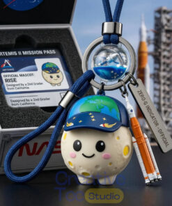 NASA Artemis II Official Commemorative Mascot Keychain