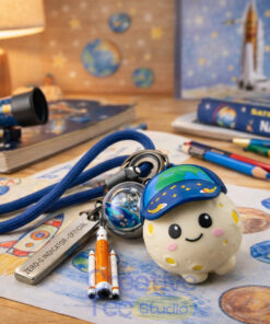 NASA Artemis II Official Commemorative Mascot Keychain