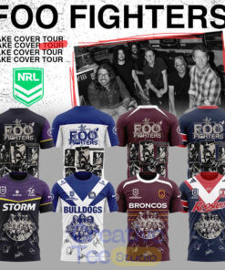 NRL All Teams x Foo Fighters 2026 Australia Stadium Tour T-Shirt