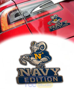 Navy Midshipmen Custom Car Name Badge