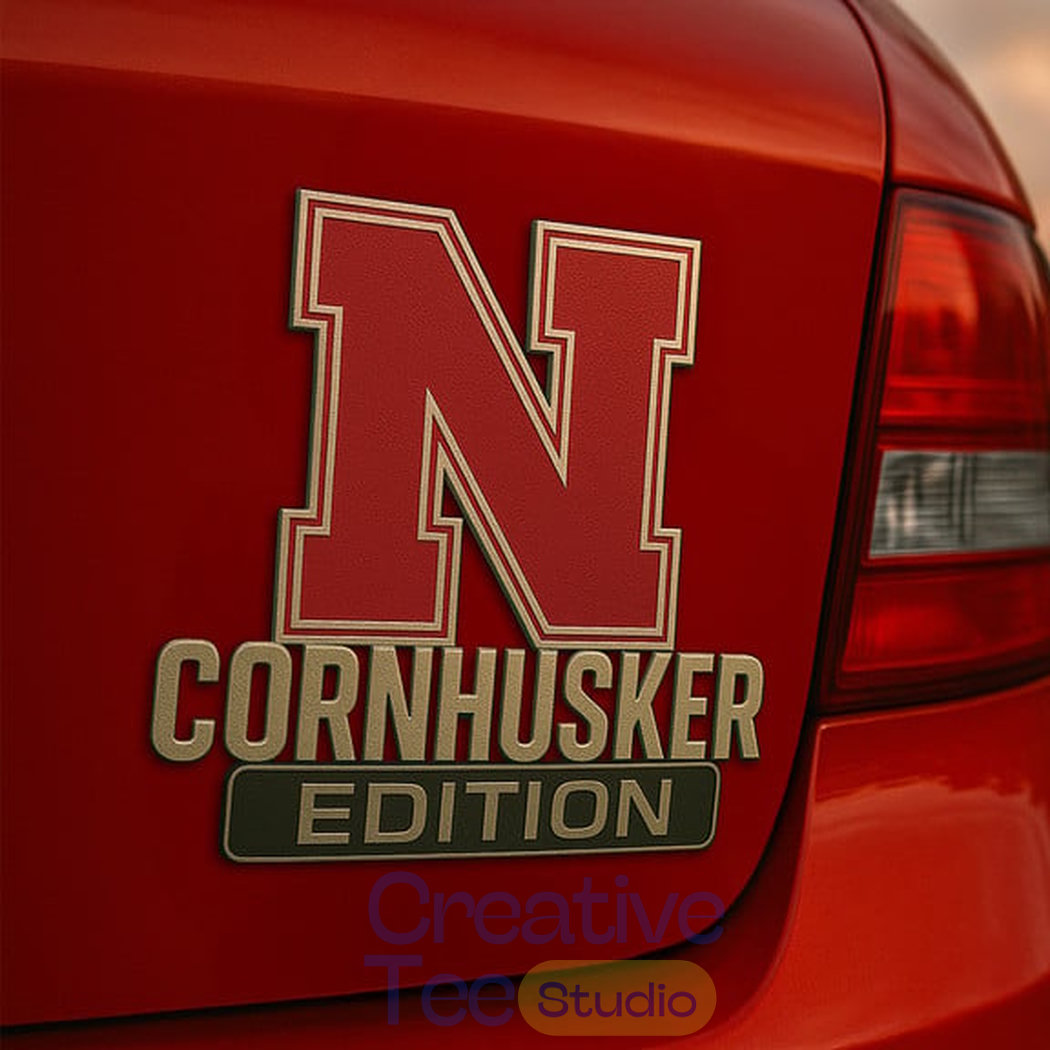 Nebraska Cornhuskers Custom Car Name Badge Nebraska Cornhuskers Custom Car Name Badge