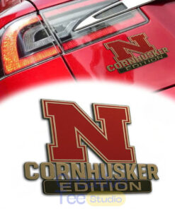 Nebraska Cornhuskers Custom Car Name Badge
