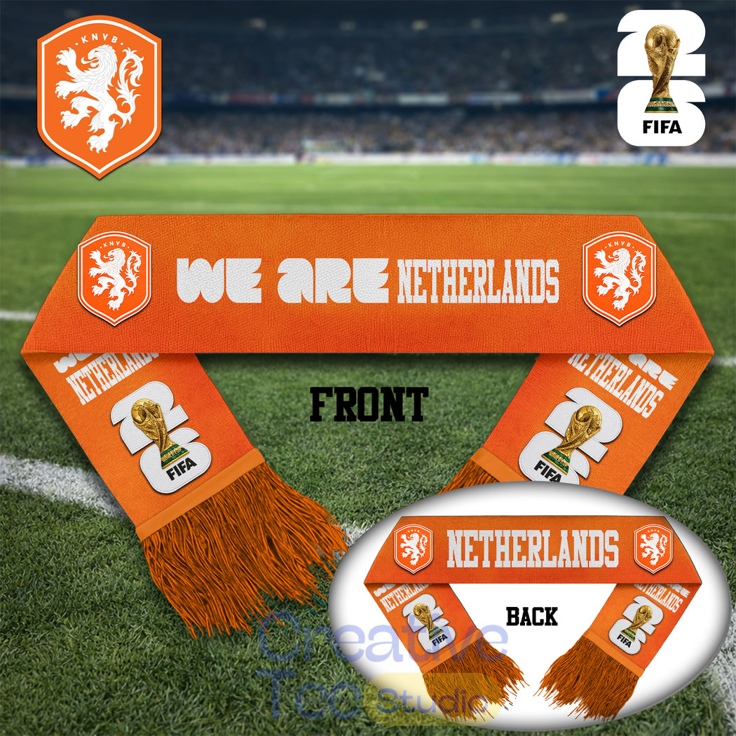 Netherlands National Soccer Team WC26 Premium Scarf Netherlands National Soccer Team WC26 Premium Scarf
