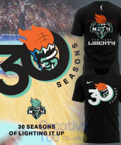 New York Liberty Shop “30 Season of Lighting Up” T-Shirt