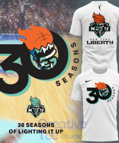 New York Liberty Shop “30 Season of Lighting Up” T-Shirt