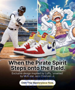 New York Yankees x One Piece Limited Edition AJ1 Shoes – The Pirate King on Diamond