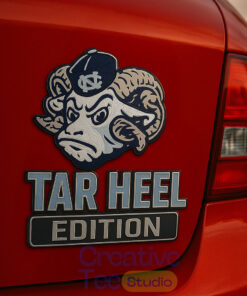 North Carolina Tar Heels Custom Car Name Badge North Carolina Tar Heels Custom Car Name Badge