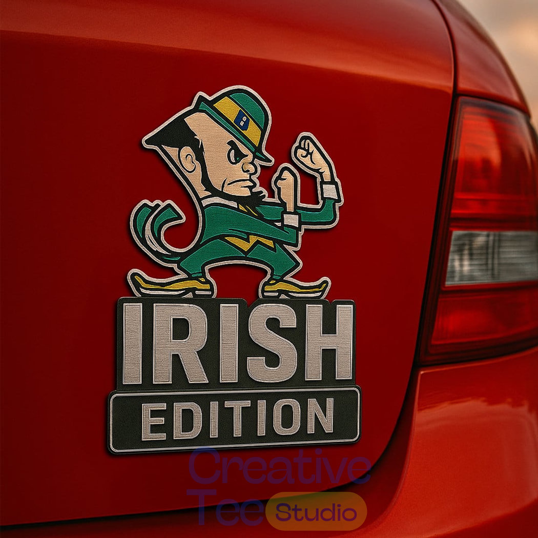 Notre Dame Fighting Irish Custom Car Name Badge Notre Dame Fighting Irish Custom Car Name Badge