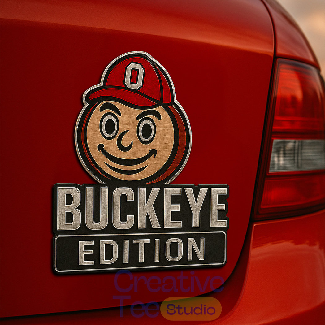 Ohio State Buckeyes Custom Car Name Badge Ohio State Buckeyes Custom Car Name Badge