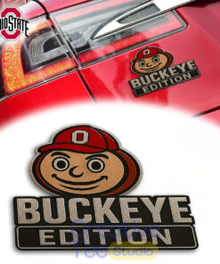 Ohio State Buckeyes Custom Car Name Badge