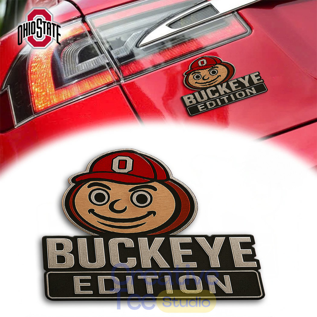 Ohio State Buckeyes Custom Car Name Badge Ohio State Buckeyes Custom Car Name Badge