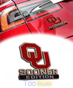 Oklahoma Sooners Custom Car Name Badge