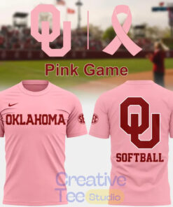 Oklahoma Sooners Softball Pink Game T-Shirt Oklahoma Sooners Softball Pink Game T-Shirt