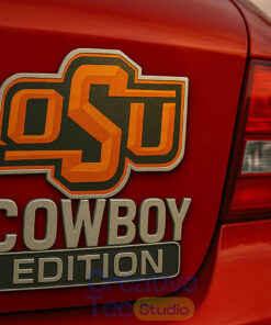 Oklahoma State Cowboys Custom Car Name Badge Oklahoma State Cowboys Custom Car Name Badge