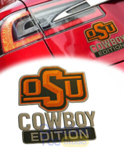 Oklahoma State Cowboys Custom Car Name Badge