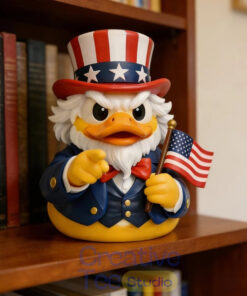Patriotic Uncle Duck Figurine