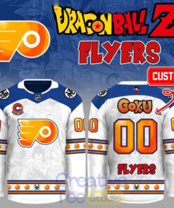 Philadelphia Flyers Dragon Ball Z Super Aura Hockey Jersey Philadelphia Flyers Dragon Ball Z Super Aura Hockey Jersey