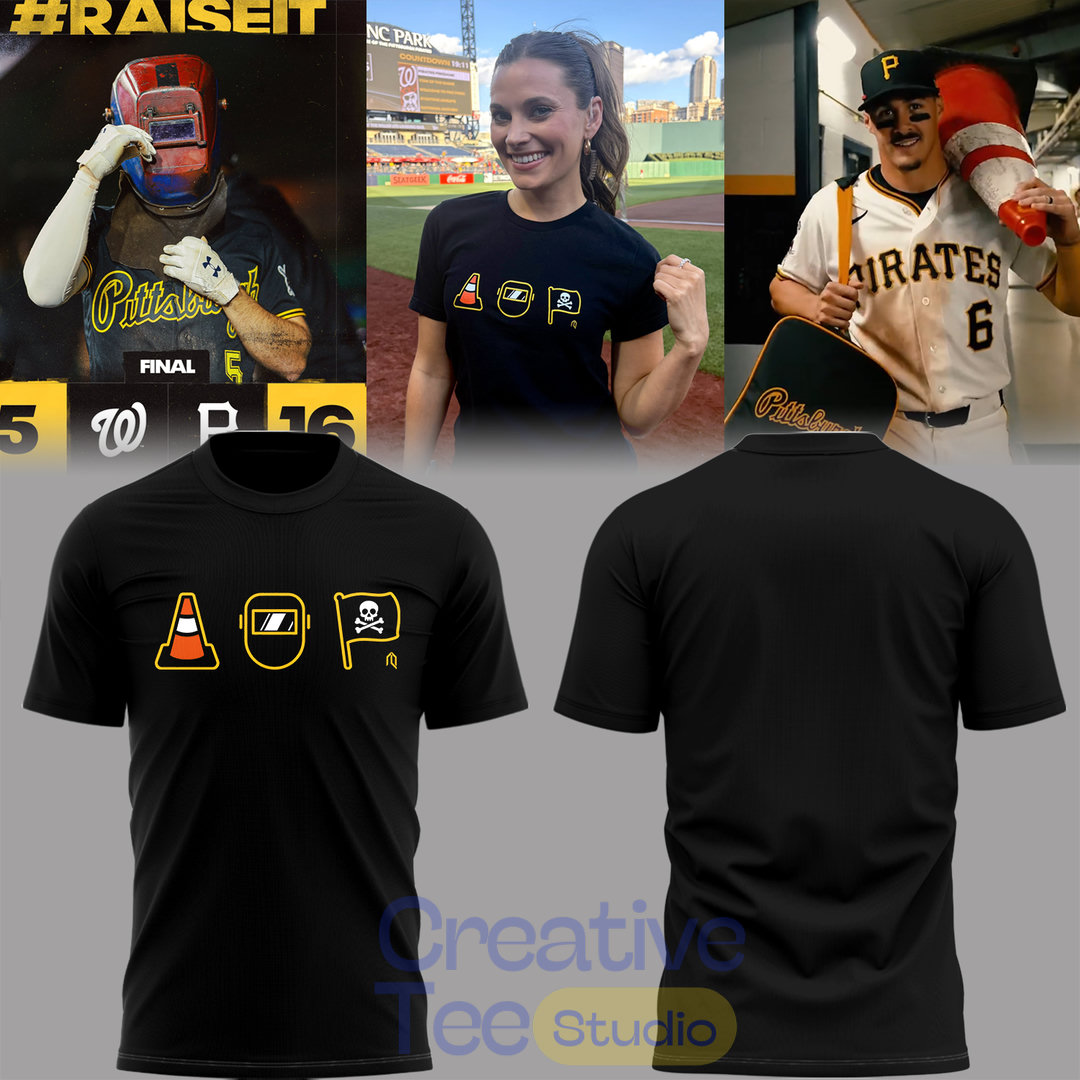 Pittsburgh Pirates Hoist The Cone🔺🛡️🏴☠️ T-Shirt Pittsburgh Pirates Hoist The Cone🔺🛡️🏴☠️ T-Shirt