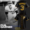Pittsburgh Pirates In Loving Memory of Phil Garner Tribute Baseball Jersey