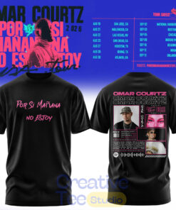 Omar Courtz Por Si Manana No Estoy Midnight Vibe Graphic Street Tee