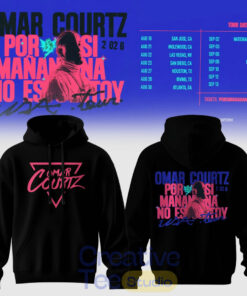 Omar Courtz Por Si Manana No Estoy Neon Heartbreak Cosmic Vibes Graphic Special Hoodie