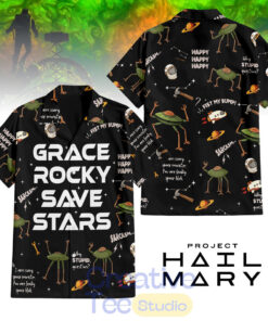 Project Hail Mary Grace Rocky Save Stars Hawaiian Shirt