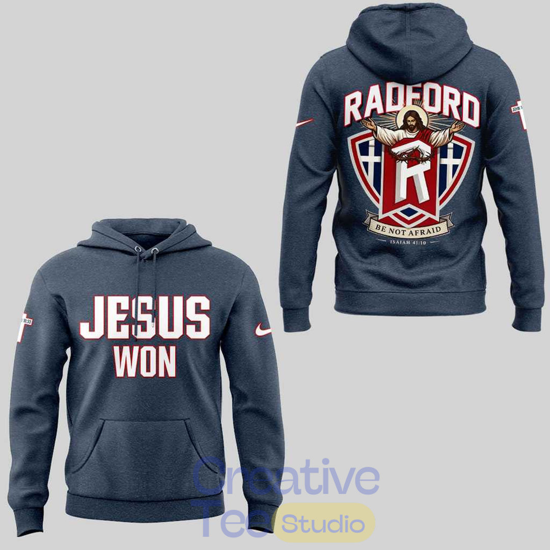 Radford University Jesus Won Cross Baseball Special Hoodie Radford University Jesus Won Cross Baseball Special Hoodie