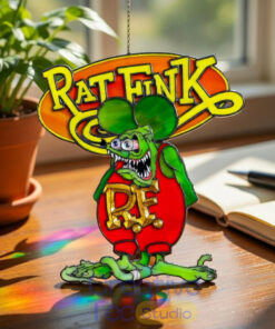 Rat Fink Premium Suncatcher Home Decor Rat Fink Premium Suncatcher Home Decor