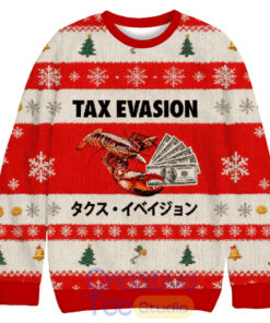 Red Tux Evasion Funny Christmas Ugly Sweater
