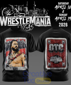 Roman Reigns WWE Wrestlemania 42 Vegas Special T-Shirt