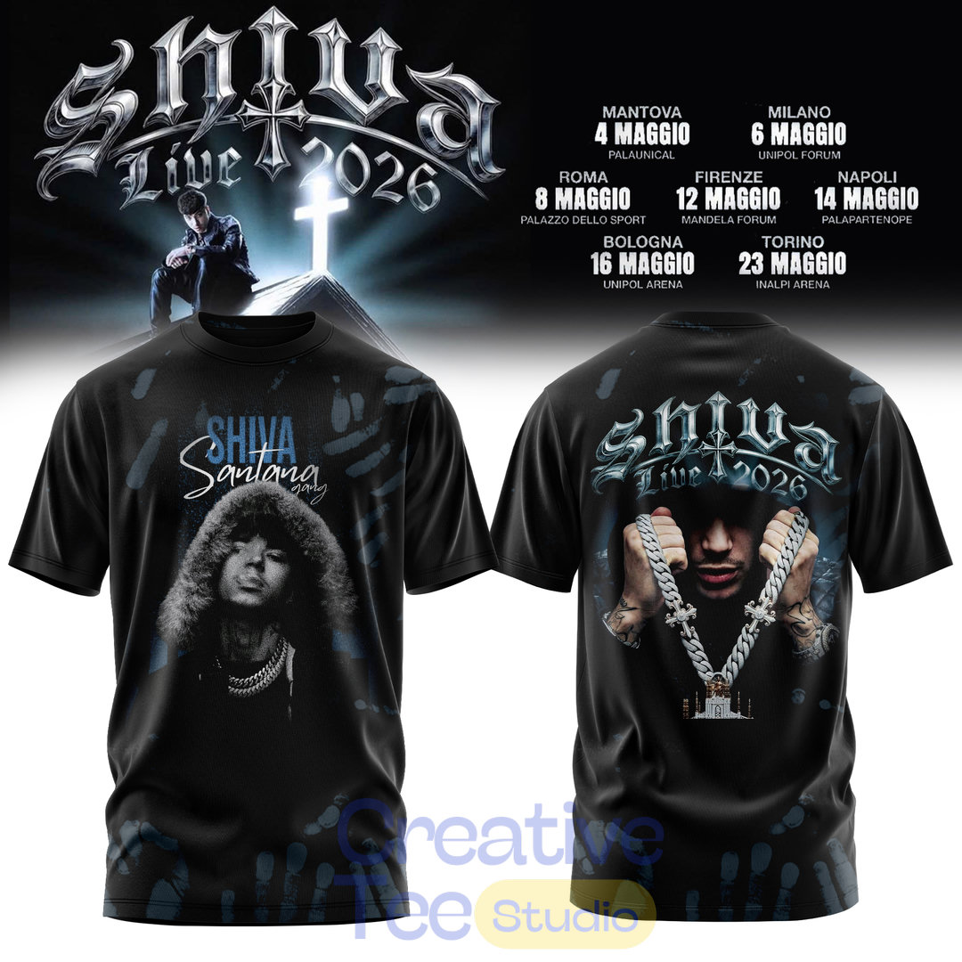 SANTANA SHIVA 2026 Tour T-Shirt SANTANA SHIVA 2026 Tour T-Shirt