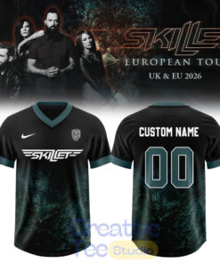 SKILLET: EU & UK TOUR 2026 Custom Football Jersey