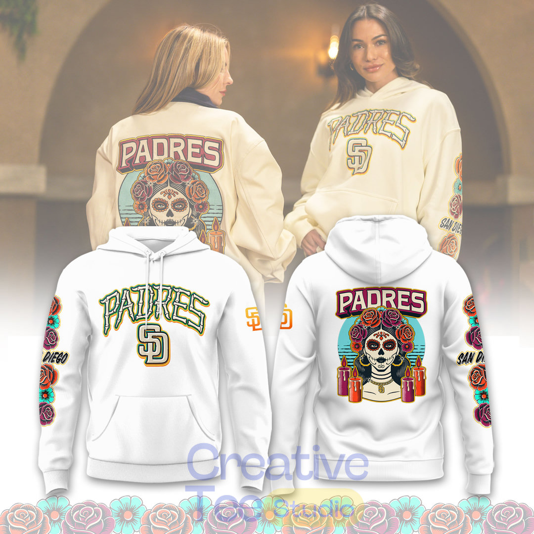 San Diego Padres La Catrina Limited Edition Hoodie San Diego Padres La Catrina Limited Edition Hoodie