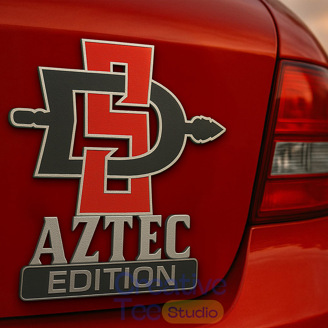 San Diego State Aztecs Custom Car Name Badge San Diego State Aztecs Custom Car Name Badge