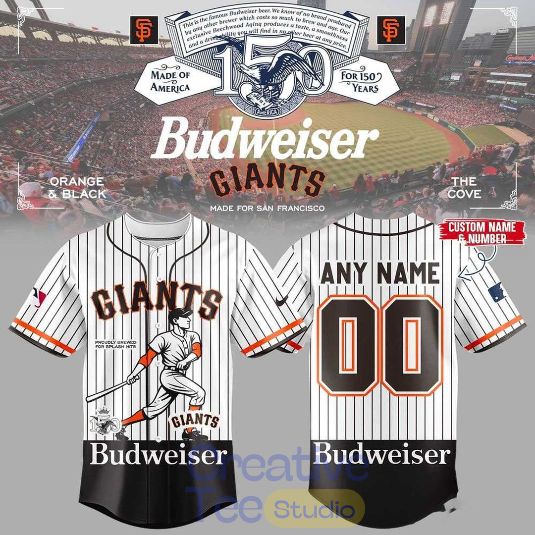 San Francisco Giants x Budweiser 150 Years Baseball Jersey San Francisco Giants x Budweiser 150 Years Baseball Jersey