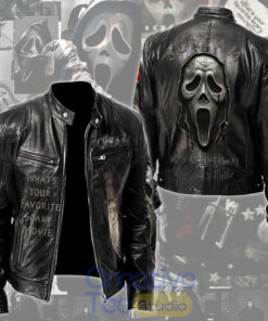 Scream 30th Anniversary Motorcycle Leather Jacket