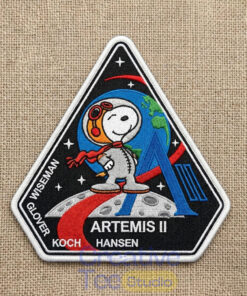 Snoopy Artemis II Mission Embroidered Iron-On Patch