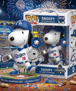 Snoopy Los Angeles Dodgers 2026 World Series Champions Pop Figure