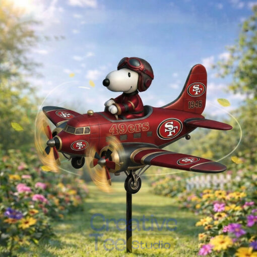 Snoopy x All Football Teams Garden Wind Spinner - Creativeteestudio