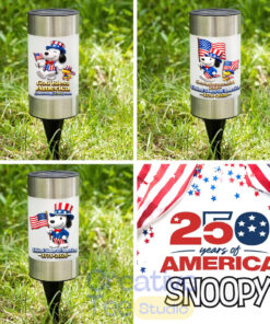 Snoopy x USA 250th Anniversary Premium Waterproof Solar Garden Light