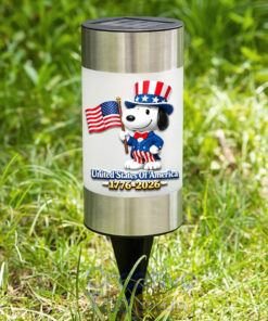 Snoopy x USA 250th Anniversary Premium Waterproof Solar Garden Light